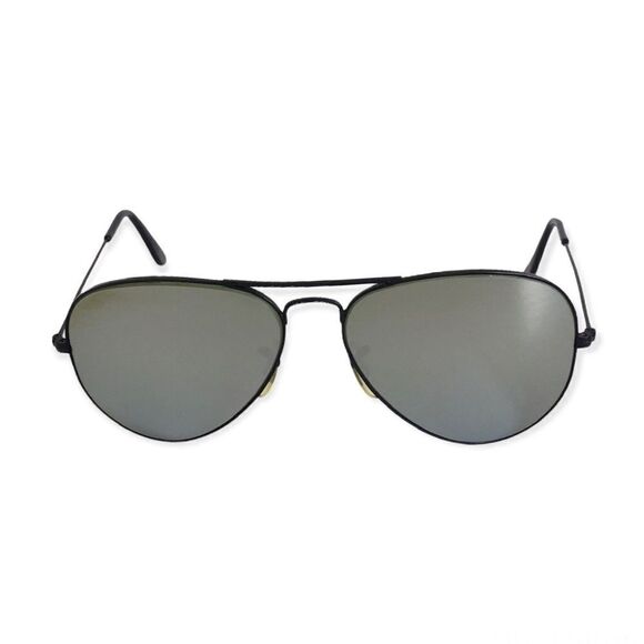 🔃Ray Ban Aviator Polarized Metal Frame Vintage Black Sunglasses - Picture 1 of 9